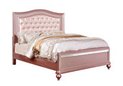 Button tufted rose gold finish twin bed by Furniture of America additional picture 6