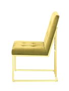 Modern mustard and gold dining chair by Coaster additional picture 4