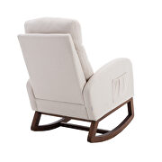 Comfortable rocking chair in light brown by La Spezia additional picture 6