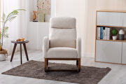Comfortable rocking chair in light brown by La Spezia additional picture 9