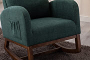 Comfortable rocking chair in emerald by La Spezia additional picture 3