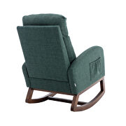 Comfortable rocking chair in emerald by La Spezia additional picture 4