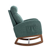 Comfortable rocking chair in emerald by La Spezia additional picture 5