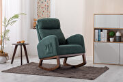 Comfortable rocking chair in emerald by La Spezia additional picture 7