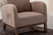 Comfortable rocking chair in camel by La Spezia additional picture 4