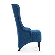 Blue fabric wide wing back chair by La Spezia additional picture 12