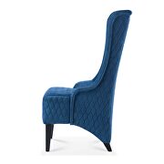Blue fabric wide wing back chair by La Spezia additional picture 4