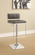 Adjustable square bar stool in gray by Coaster additional picture 2