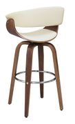 Contemporary walnut and cream bar stool by Coaster additional picture 6