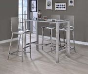 Contemporary clear acrylic bar stool by Coaster additional picture 2
