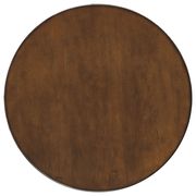Round rustic style steel/wood bar table by Coaster additional picture 3