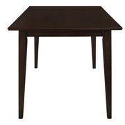 Rectangular cappuccino wood dining table in casual style by Coaster additional picture 2