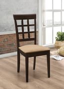 Rectangular cappuccino wood dining table in casual style by Coaster additional picture 8