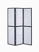 Contemporary black three-panel screen by Coaster additional picture 5