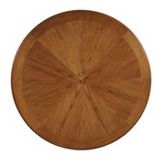 Round brown walnut casual dining table by Coaster additional picture 2