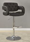 Designer bar stool in black by Coaster additional picture 2
