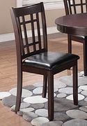 Transitional warm brown dining chair additional photo 2 of 1