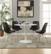 Lowry contemporary black dining chair by Coaster additional picture 2