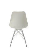 Lowry contemporary white dining chair additional photo 2 of 5