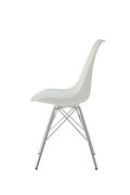 Lowry contemporary white dining chair additional photo 3 of 5