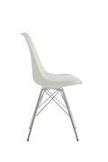 Lowry contemporary white dining chair additional photo 4 of 5
