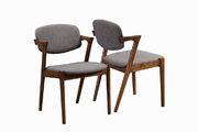 Malone mid-century modern gray dining chair additional photo 2 of 2