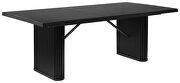Rectangular double pedestal dining table black by Coaster additional picture 11