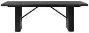 Rectangular double pedestal dining table black by Coaster additional picture 8