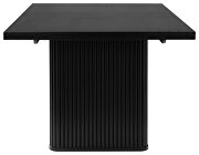 Rectangular double pedestal dining table black by Coaster additional picture 10