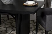 Rectangular double pedestal dining table in black finish by Coaster additional picture 3