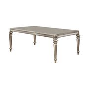 Glamour style dining w/ platinum metallic finish by Coaster additional picture 7