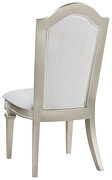 Upholstered dining side chair with faux diamond trim ivory and silver oak (set of 2) by Coaster additional picture 8