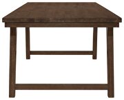 Rectangular dining table in brown oak asian hardwood by Coaster additional picture 4