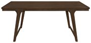 Rectangular dining table in brown oak asian hardwood by Coaster additional picture 5