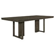 Rectangular dining table in dark grey by Coaster additional picture 9