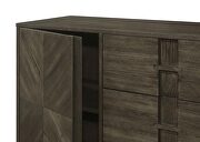 3-drawer storage dining sideboard server dark grey by Coaster additional picture 5