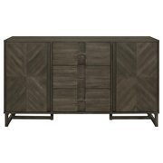 3-drawer storage dining sideboard server dark grey by Coaster additional picture 9