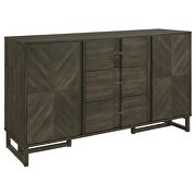 3-drawer storage dining sideboard server dark grey by Coaster additional picture 10