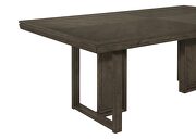 Rectangular dining table in dark grey wood by Coaster additional picture 4