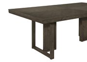Rectangular dining table in dark grey wood additional photo 4 of 7