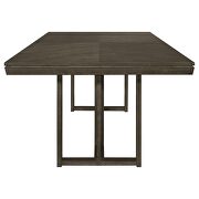 Rectangular dining table in dark grey wood by Coaster additional picture 6
