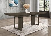 Rectangular dining table in dark grey wood by Coaster additional picture 7
