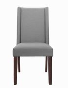 Dining chair in gray fabric by Coaster additional picture 2
