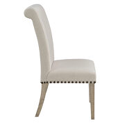 Taylor beige upholstered parson dining chair additional photo 5 of 5