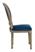 Peacock velvet dining chair in blue by Coaster additional picture 3