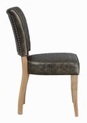 Contemporary rustic amber dining chair by Coaster additional picture 4
