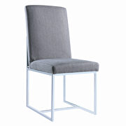 Jackson modern grey dining chair by Coaster additional picture 2