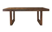 Gray sheesam solid wood dining table by Coaster additional picture 6