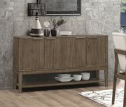 Wheat brown contemporary table w/ drawers by Coaster additional picture 2