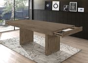 Wheat brown contemporary table w/ drawers by Coaster additional picture 4